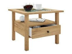 VCM Mesa lateral & mesa de café Lingis Carvalho mel A. 42 x L. 54 x P. 54 cm^ Mesa De Apoio