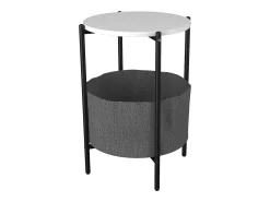 Mesa De Apoio|VCM Mesa lateral & mesa de café Pulia Branco A. 60 x L. 43 x P. 43 cm Multicor