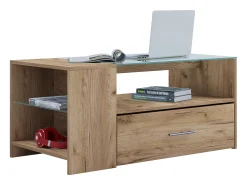 Hot VCM Mesa lateral & mesa de café Tindala Carvalho mel A. 45 x L. 100 x P. 50 cm Multicor
