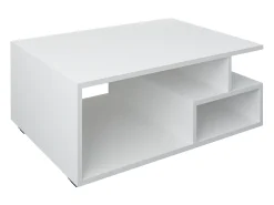 VCM Mesa lateral & mesa de café Sulas Branco A. 40 x L. 80 x P. 50 cm^ Mesa De Apoio