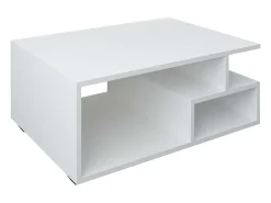 VCM Mesa lateral & mesa de café Sulas Branco A. 40 x L. 80 x P. 50 cm^ Mesa De Apoio