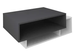 Best VCM Mesa lateral & mesa de café Esila Branco/antracite A. 35 x L. 88 x P. 50 cm Multicor