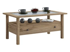 Mesa De Apoio|VCM Mesa lateral & mesa de café Lingis Carvalho mel A. 42 x L. 90 x P. 54 cm Multicor