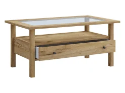 Mesa De Apoio|VCM Mesa lateral & mesa de café Lingis Carvalho mel A. 42 x L. 90 x P. 54 cm Multicor