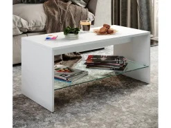 Clearance VCM Mesa lateral & mesa de café Wisal Branco A. 40 x L. 90 x P. 40 cm Multicor