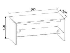 Clearance VCM Mesa lateral & mesa de café Wisal Branco A. 40 x L. 90 x P. 40 cm Multicor