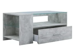 Mesa De Apoio*VCM Mesa lateral & mesa de café Tindala Óptica de concreto A. 45 x L. 100 x P. 50 cm Multicor
