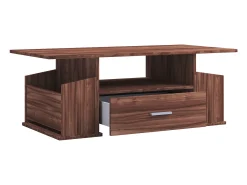 New VCM Mesa lateral & mesa de café Junata Nozes A. 44 x L. 110 x P. 52 cm Multicor