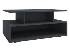 Hot VCM Mesa lateral & mesa de café Esila Antracite Dimensões aprox. A. 40 x L. 80 x P. 50 cm Multicor