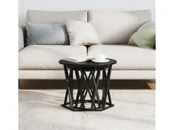 Mesa Lateral 2 pcs Carvalho 50x50x40 cm^ Mesa De Centro