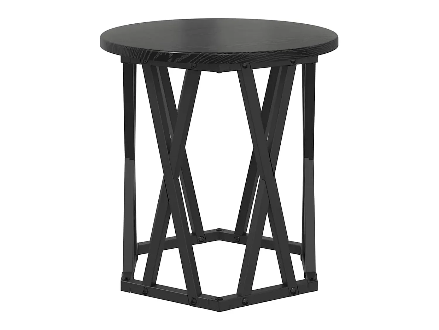 Mesa Lateral 2 pcs Carvalho 50x50x40 cm^ Mesa De Centro
