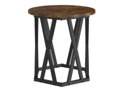 Mesa De Centro| Mesa Lateral 2 pcs Carvalho fumado 50x50x40 cm Castanho
