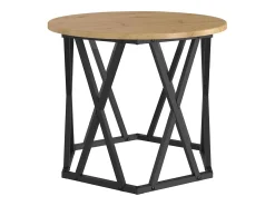 New Mesa Lateral 2 pcs carvalho artisiano 50x50x40 cm Castanho