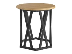 New Mesa Lateral 2 pcs carvalho artisiano 50x50x40 cm Castanho