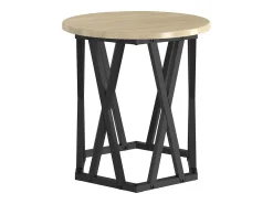 Mesa Lateral 2 pcs Carvalho sonoma 50x50x40 cm Castanho