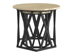 Mesa Lateral 2 pcs Carvalho sonoma 50x50x40 cm Castanho