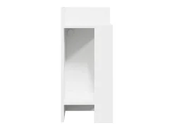 Mesa De Apoio|vidaxl Mesa lateral com prateleira 110x50x103 cm Preto