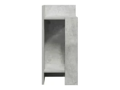 vidaxl Mesa lateral com prateleira 110x50x103 cm cimento^ Mesa De Apoio