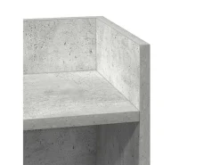 vidaxl Mesa lateral com prateleira 110x50x103 cm cimento^ Mesa De Apoio