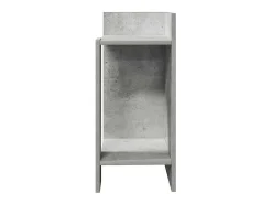 vidaxl Mesa lateral com prateleira 110x50x103 cm cimento^ Mesa De Apoio