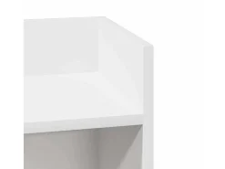 Hot vidaxl Mesa lateral com prateleira 110x50x103 cm Branco