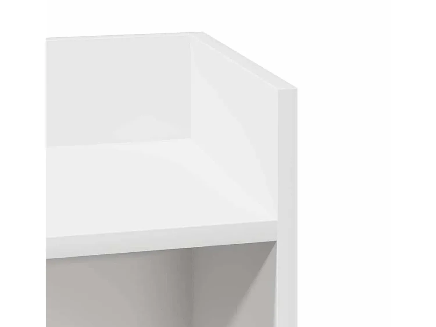 Hot vidaxl Mesa lateral com prateleira 110x50x103 cm Branco