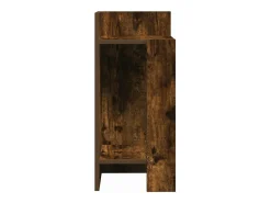 Mesa De Apoio|vidaxl Mesa lateral com prateleira 110x50x103 cm carvalho fumado Natural claro