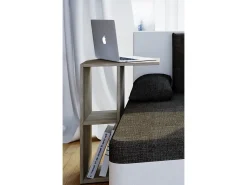 Hot VCM Mesa lateral de madeira | mesa de café lisa | dimensões aprox. A. 63 x L. 40 x P. 30 cm | Mesa de estar | Mesa de centro - Nachto (Sonoma oak (Sägerau)) Multicor
