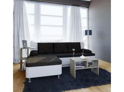 VCM Mesa lateral de madeira | mesa de café lisa | dimensões aprox. A. 40 x L. 63 x P. 30 cm | Mesa de estar | Mesa de centro - Nachto S (Sonoma oak (Sägerau))^ Mesa De Apoio