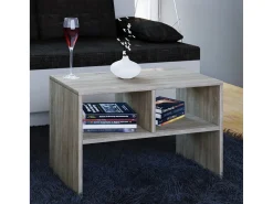 VCM Mesa lateral de madeira | mesa de café lisa | dimensões aprox. A. 40 x L. 63 x P. 30 cm | Mesa de estar | Mesa de centro - Nachto S (Sonoma oak (Sägerau))^ Mesa De Apoio