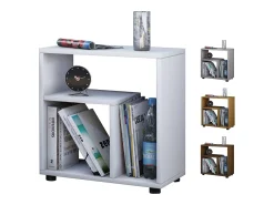 VCM Mesa lateral de madeira | Mesa de café simples | Dimensões A. 55 x L. 50 x P. 30 cm | Mesa de cabeceira | Mesa de Café - Zeito (Branco)^ Mesa De Apoio