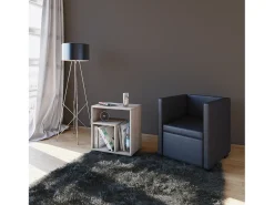 Mesa De Apoio*VCM Mesa lateral de madeira | Mesa de centro simples | Dimensões A. 55 x L. 50 x P. 30 cm | Mesa de cabeceira | Mesa de centro - Zeito (carvalho Sonoma (Sägerau)) Multicor