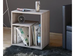 Mesa De Apoio*VCM Mesa lateral de madeira | Mesa de centro simples | Dimensões A. 55 x L. 50 x P. 30 cm | Mesa de cabeceira | Mesa de centro - Zeito (carvalho Sonoma (Sägerau)) Multicor