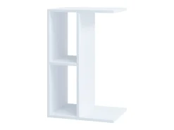 Mesa De Apoio*VCM Mesa lateral de madeira | mesa de café lisa | dimensões aprox. A. 63 x L. 40 x P. 30 cm | Mesa de estar | Mesa de centro - Nachto (Branco) Multicor