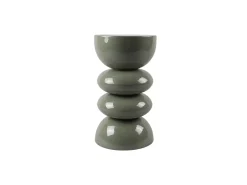 Vente-unique Mesa lateral de metal - Verde cáqui brilhante - GALENI^ Mesa De Apoio