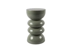 Vente-unique Mesa lateral de metal - Verde cáqui brilhante - GALENI^ Mesa De Apoio