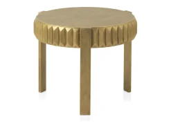 Mesa De Apoio| Mesa lateral de metal Dourado