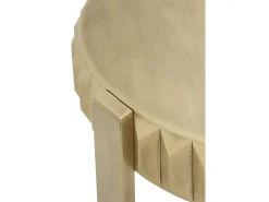 Mesa De Apoio| Mesa lateral de metal Dourado