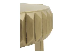 Mesa De Apoio| Mesa lateral de metal Dourado