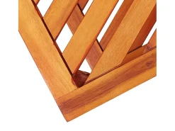 Mesa De Centro| Mesa lateral em madeira de acácia maciça 45x33x45 cm PT886083 Castanho