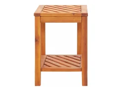 Mesa De Centro| Mesa lateral em madeira de acácia maciça 45x33x45 cm PT886083 Castanho