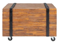 vidaxl Mesa lateral em teca 60x60x38 cm^ Mesa De Apoio
