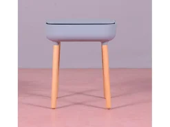 Best Nest Dream Mesa lateral estilo escandinavo - Pop - Cinza Cinzento
