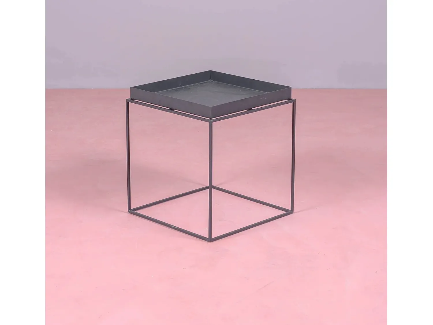 Mesa De Apoio*Nest Dream Mesa lateral quadrada em aço adequada para exteriores - Sorento - Preto