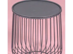 Mesa De Apoio*Nest Dream Mesa lateral redonda em aço adequada para exteriores - Tanzania - Preto