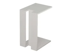 Mesa De Apoio* Mesa Lateral Tesauro Branca 30x57x40cm para Sala de Jantar Branco