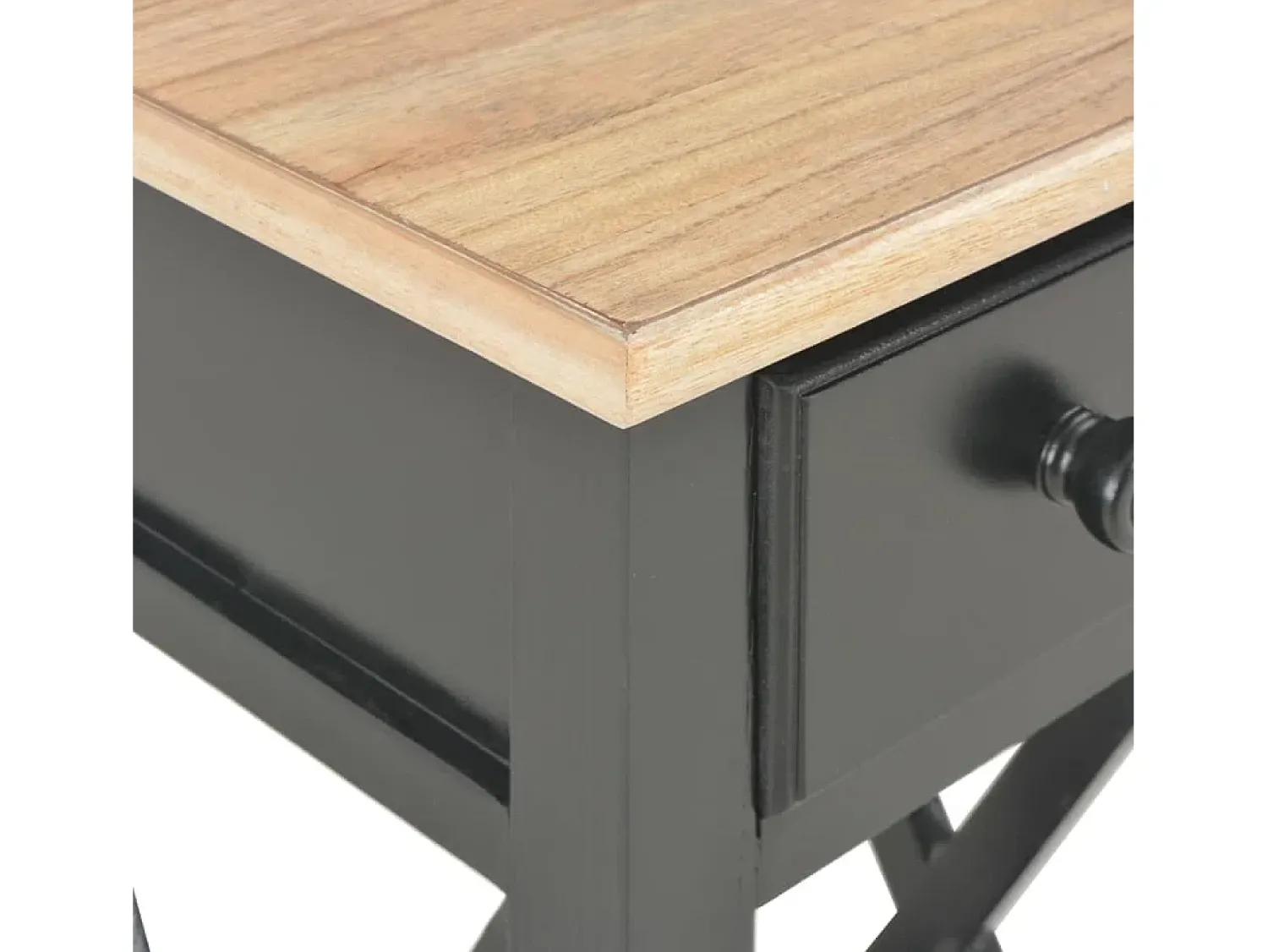 Mesa De Apoio|vidaxl Mesa lateral 27x27x65,5 cm madeira Preto