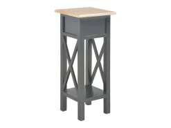 Mesa De Apoio|vidaxl Mesa lateral 27x27x65,5 cm madeira Preto
