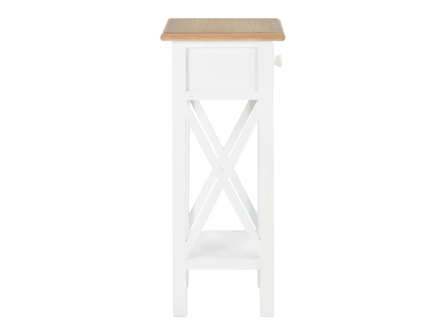 Mesa De Apoio*vidaxl Mesa lateral 27x27x65,5 cm madeira Branco