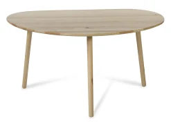 Mesa De Apoio| Mesa lateral 84x50x43,5 cm natural Castanho
